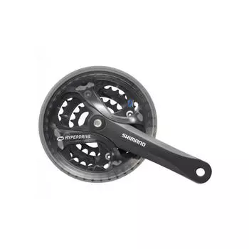 Система Shimano Acera 7/8v 28-38-48 CG 175мм черная FCM361, черный / черный / черный