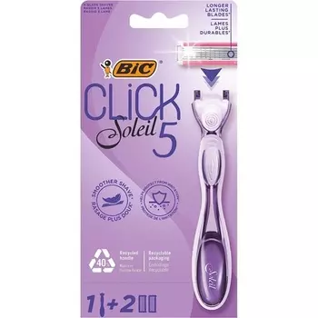 Системная женская бритва Click Soleil 1 бритва + 2 лезвия, Bic