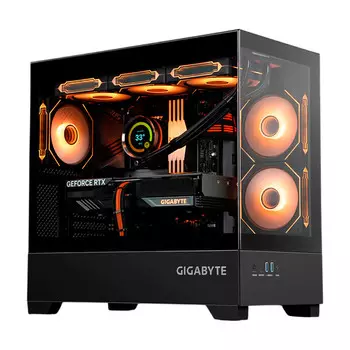 Системный блок Gigabyte, 16 ГБ/1 ТБ, R7 7700, RX 7800 XT, C201G Case, чёрный