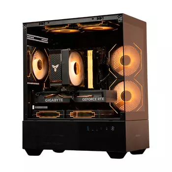 Системный блок Gigabyte, 16 ГБ/500 ГБ, R5 5600, RTX 3050, G45 Case, чёрный