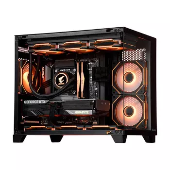 Системный блок Gigabyte, 32 ГБ/1 ТБ, R7 9800X3D, RTX 4080 Super, S960 Case, чёрный