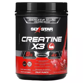 SIXSTAR Creatine X3 фруктовый пунш 990 г (2,18 фунта)