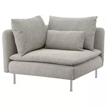 СЁДЕРХАМН Угловая секция, Виарп бежевый/коричневый SODERHAMN IKEA