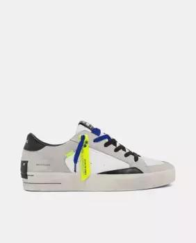 SK8 Deluxe мужские низкие кожаные кроссовки шлемофонного типа Crime London, мультиколор