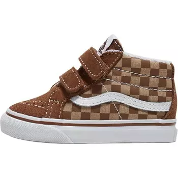 SK8 MID Кроссовки для малышей Vans, цвет Brown/Pure White