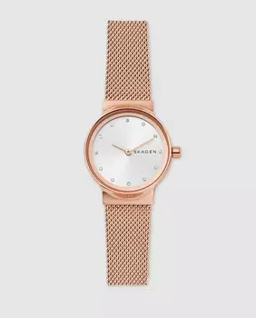 Skagen Freja SKW2665 розовые женские часы из стали Skagen, розовый