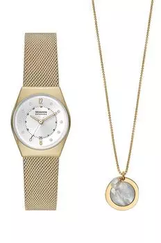 Скагенские часы Skagen, золотой