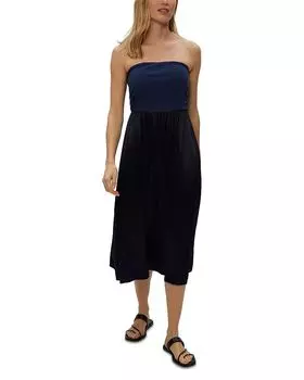 Скайлер платье миди без бретелей Michael Stars, синий