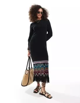 Скальперы – платье крючком черного цвета Scalpers