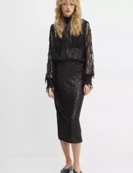 СКАЛЛО блузка MUNTHE, черный