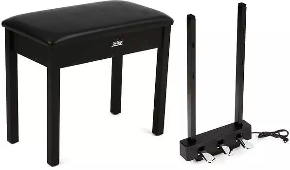 Скамья для фортепиано On-Stage KB8902B с откидной крышкой и 3-педальным блоком Yamaha LP1 — черный On-Stage + Yamaha KB8902B=1 LP1B=1