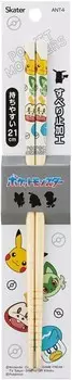 Skater ANT4-A Бамбуковые безопасные палочки для еды 8,3 дюйма (21 см) Палочки для еды Pokemon Face Pokemon, Pokemon