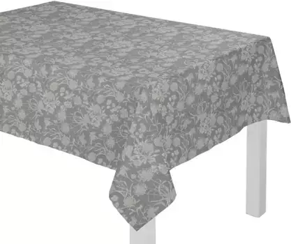 Скатерть Adam "Flower Cuve Light" 80х80 см, темно-серый