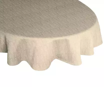 Скатерть Адам "Маленький попугай", экологически чистая Adam 145 см, светло-коричневый