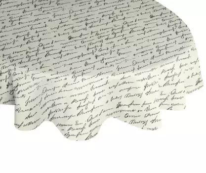 Скатерть Adam "Scribble", изготовленная из экологически чистого хлопка, производство Германия 250х145 см, черный