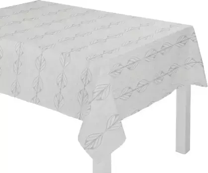Скатерть Adam "Волна", изготовленная из экологически чистого хлопка, производство Германия 190х130 см, светло-серый/бежевый