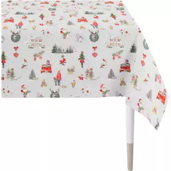 Скатерть АПЕЛЬТ «5821», (1 шт.) Apelt, серый/красный