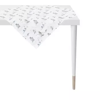 Скатерть Apelt Chalet Style Eisbren, 88x5x88 см цвет wei/blau