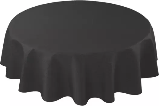 Скатерть Curt Bauer "3947 Рига, круглая, с ромбовидным узором, дамасское столовое белье", (1 штука), из 59% хлопка, 41% полиэстера, мерсеризованная, с защитой от пятен 140 см, цвет graphit