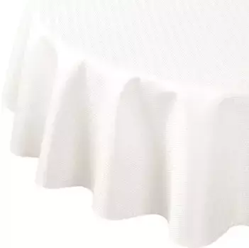 Скатерть Curt Bauer "3947 Рига, овальная, с ромбовидным мотивом, дамасское столовое белье", (1 шт.), ткань 59% хлопок, 41% полиэстер, мерсеризованная, с защитой от пятен 160х220 см, цвет offwhite