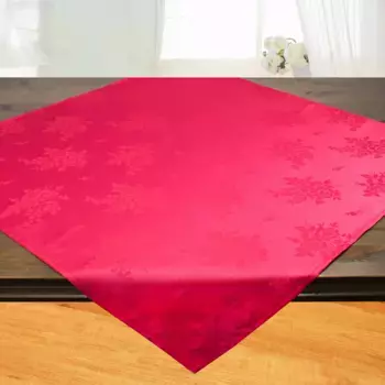 Скатерть Delindo Lifestyle «Букет роз», (1 шт.), с защитой от пятен, красный