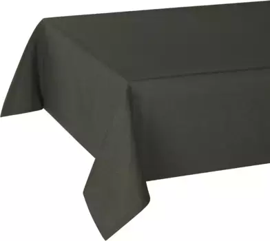 Скатерть Delindo Lifestyle "New Hope", (1 шт.), однотонная структурированная ткань 130х160 см, темно-серый