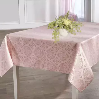 Скатерть Delindo Lifestyle "TORONTO", (1 шт.), грязеотталкивающая, легкая в уходе, 150 г/м 220х140 см, розовый