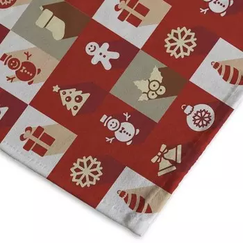 Скатерть Dmora mit Digitaldruck, 180x1x140 см, красный