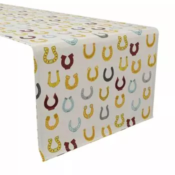 Скатерть-дорожка, 100 % хлопок, 16x90 дюймов, подкова Icons
