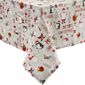 Скатерть Erwin Mller 208801, 130x1x200 см цвет grau-rot