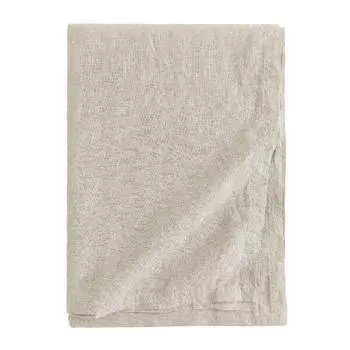 Скатерть H&M Home Washed Linen, бежевый