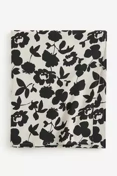 Скатерть H&M Home Floral, черный