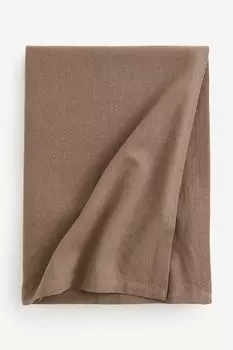 Скатерть H&M Home Linen-blend, коричневый