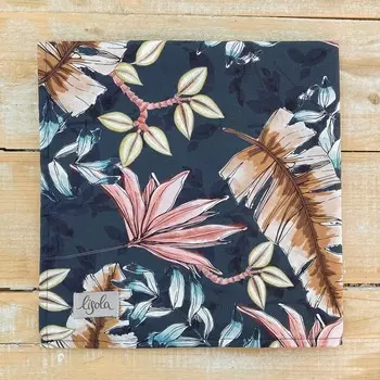 Скатерть из чистого хлопка с цветочным узором - Gilda Lisola, синий