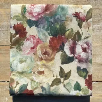 Скатерть из чистого хлопка с цветочным узором - Камелия Lisola, Rotonda 260cm