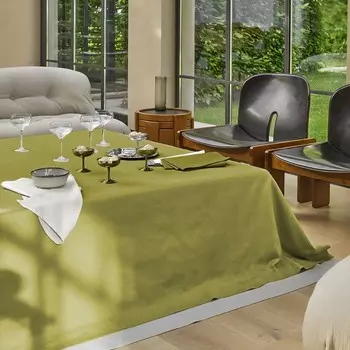 Скатерть из чистого хлопка - всегда Fazzini, зеленый