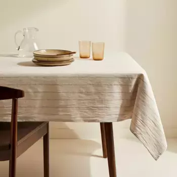 Скатерть из льна и хлопка Path El Corte Ingls, естественный
