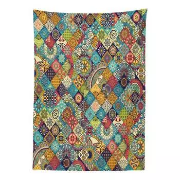 Скатерть клетчатый фолк Twentyfour, мультколор