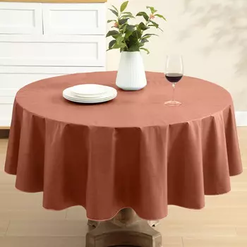 Скатерть круглая Bargains Plus Burnt Orange Caf Hotel, оранжевый