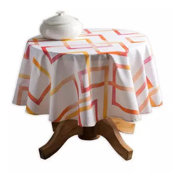 Скатерть круглая Maison d' Hermine Summer Maze, белый