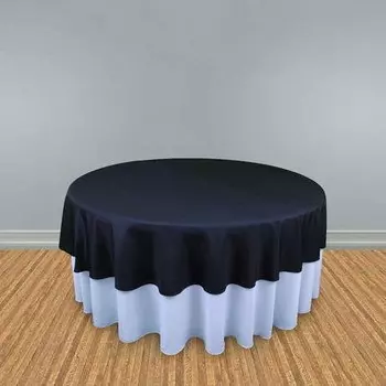 Скатерть круглая Simply TableLinensforless, черный