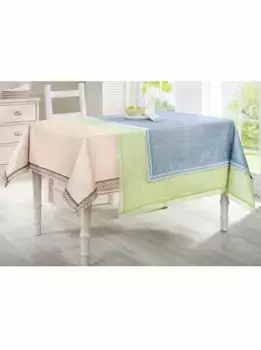 Скатерть овал 160х220 см, цвет natur