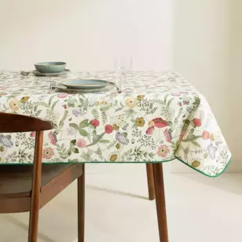Скатерть ПВХ устойчивая к пятнам Flowers Basics El Corte Ingls, разноцветный