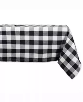 Скатерть в клетку «Баффало» Design Imports, черный