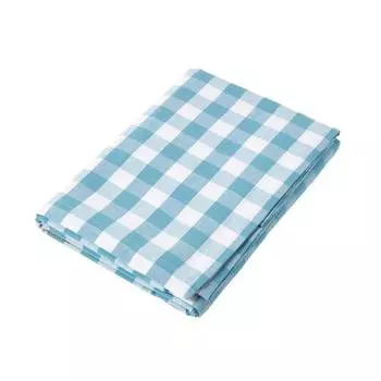 Скатерть в клетку из 100% хлопка. Homescapes, белый