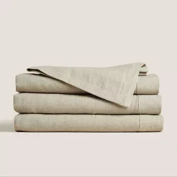 Скатерть Zara Home Basic Linen, бежевый