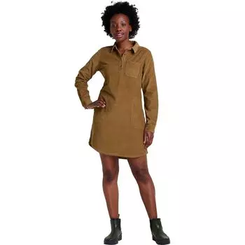 Скаутер корд рубашка-платье с длинным рукавом Toad&Co, коричневый