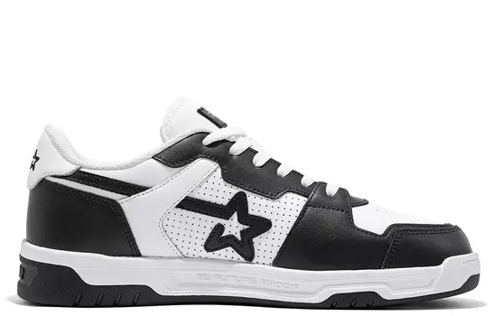 SKBD Chic Скейтборд Кроссовки унисекс с низким верхом Черный/Белый Ripstar