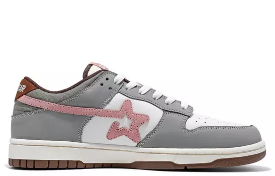 SKBD Low Скейтборд Кроссовки Унисекс Низкий Верх Белый Розовый Ripstar