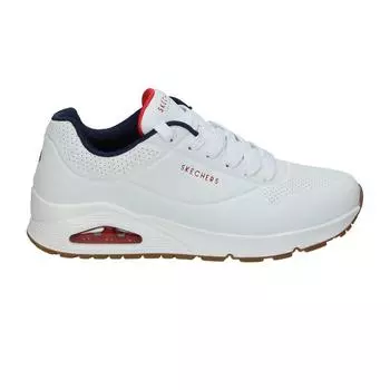 Skechers 52458_WNVR Белые мужские прогулочные кроссовки на шнурках